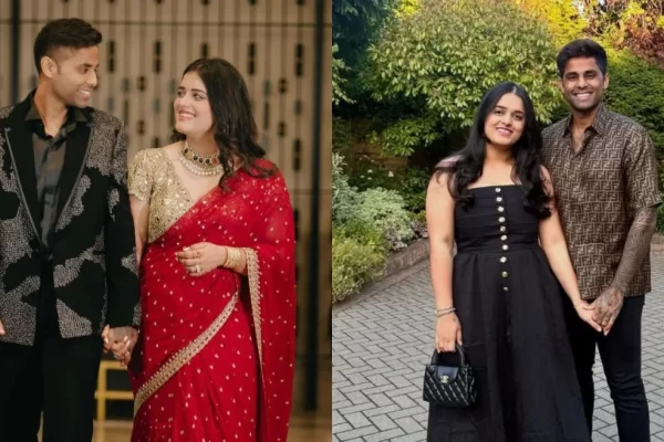 Devisha Shetty and Suryakumar Yadav with Dhanashree Verma